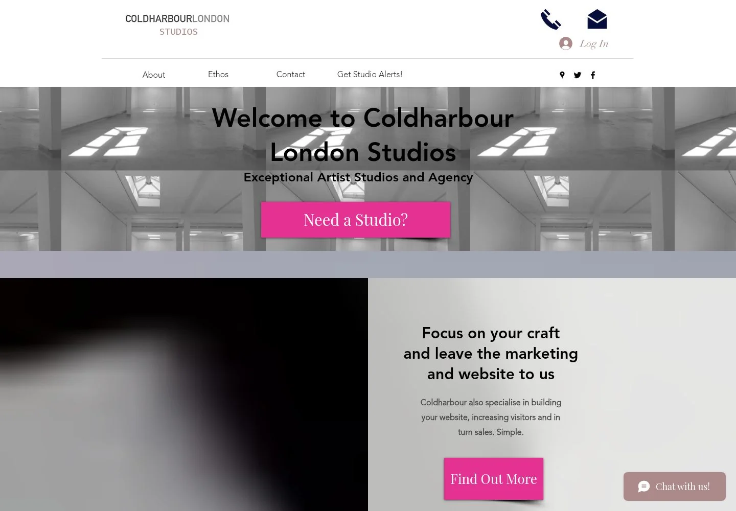 Original Coldharbour Studios homepage