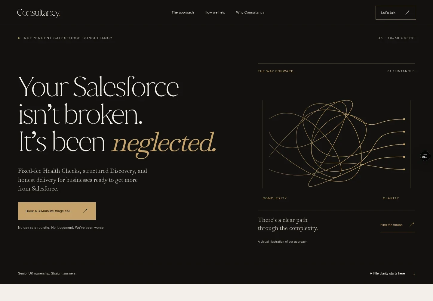 Provalis website redesign, with black and gold brand identity